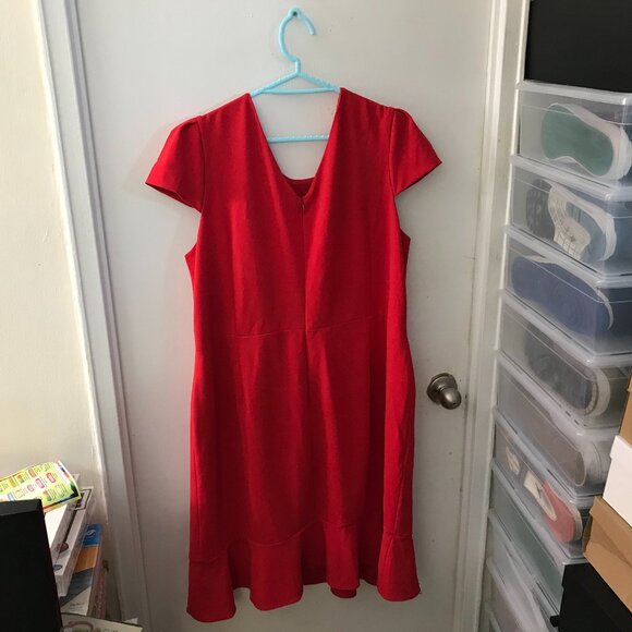 Women's Betsey Johnson Dressy Red Dress - Size 18W - Picture 1 of 6